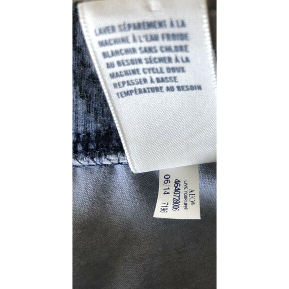 American Eagle Hi Rise Leggings  Women’s Size Medium Blue Geometric Print - Picture 8 of 9